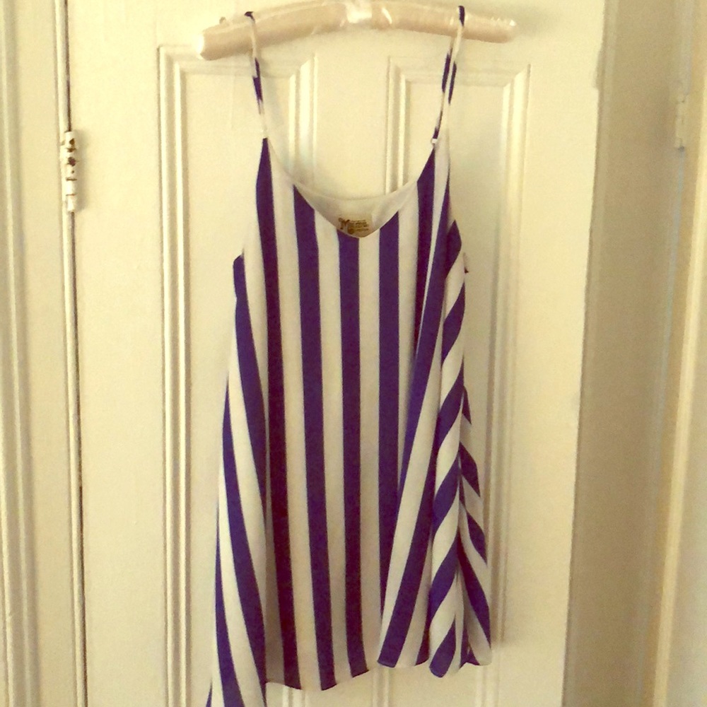Show me you mumu blue striped dress